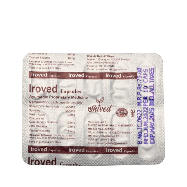 Iroved Capsules Shived Herbal